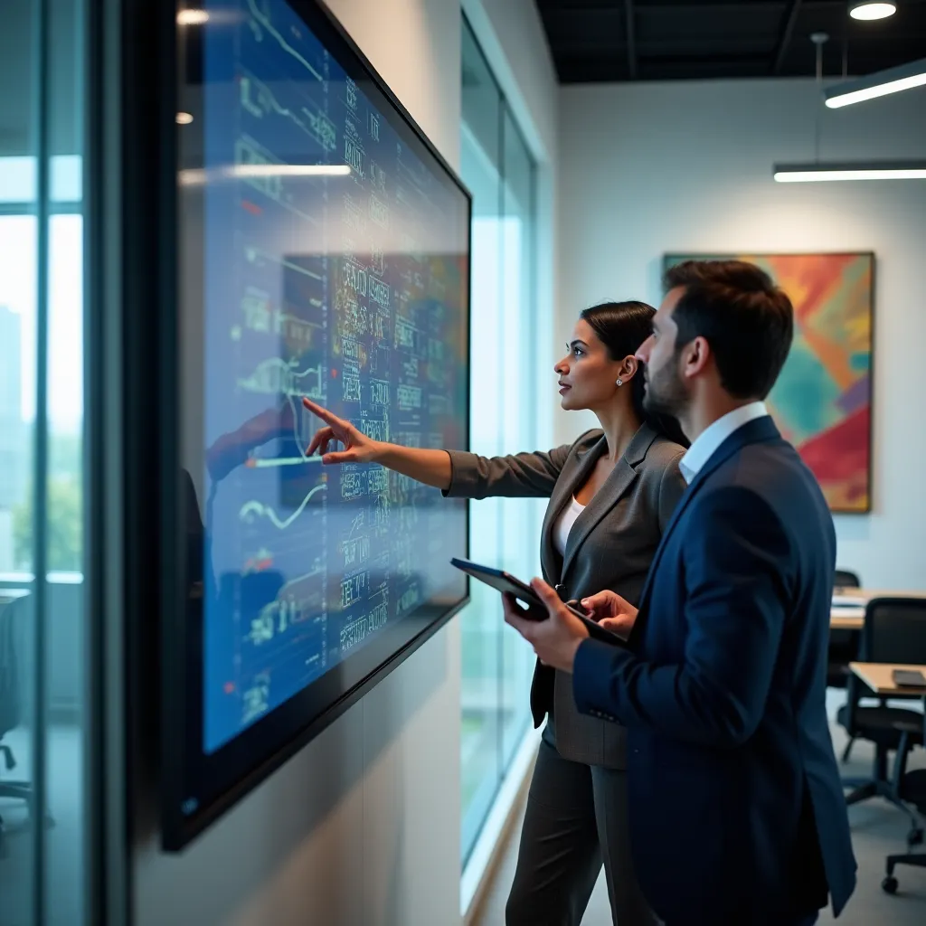 Aerial view of a modern smart grid installation in a Canadian city.