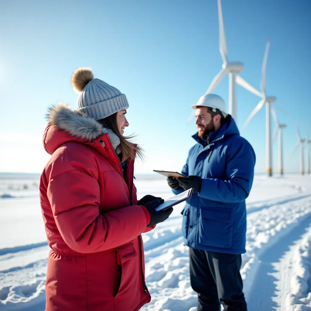 Technician monitoring energy flow on a digital dashboard in a control room.